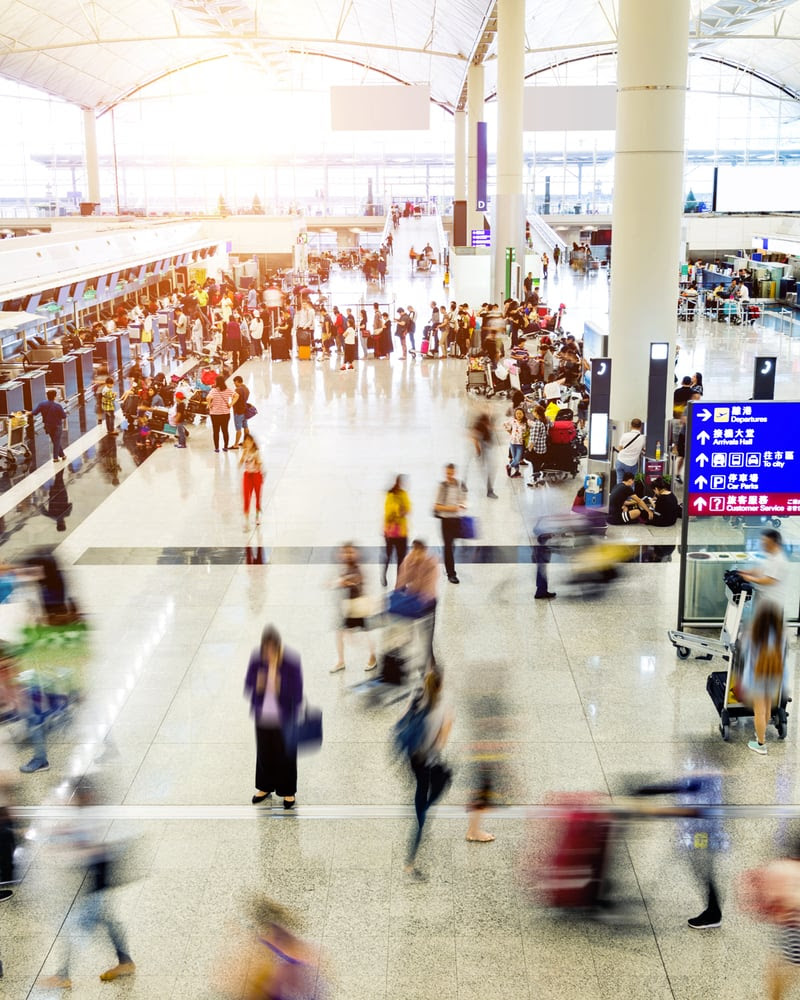 With travel insurance, may your biggest travel headache be a busy airport. 